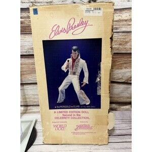 ELVIS PRESLEY 1984 LIMITED EDITION WORLD DOLL 21" With Box And Authenticity